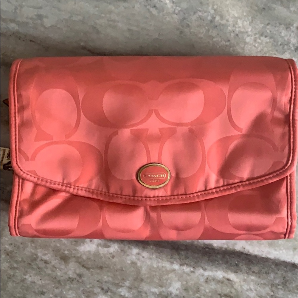 Coach hanging toiletry organizer